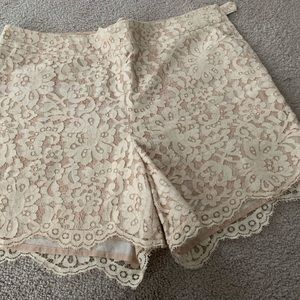 Super cute boho lace shorts worn once size ten